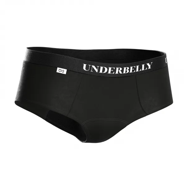 Menštruačné nohavičky Underbelly Lowee čierne (LOWEE-CE-CE-1-PAD) M