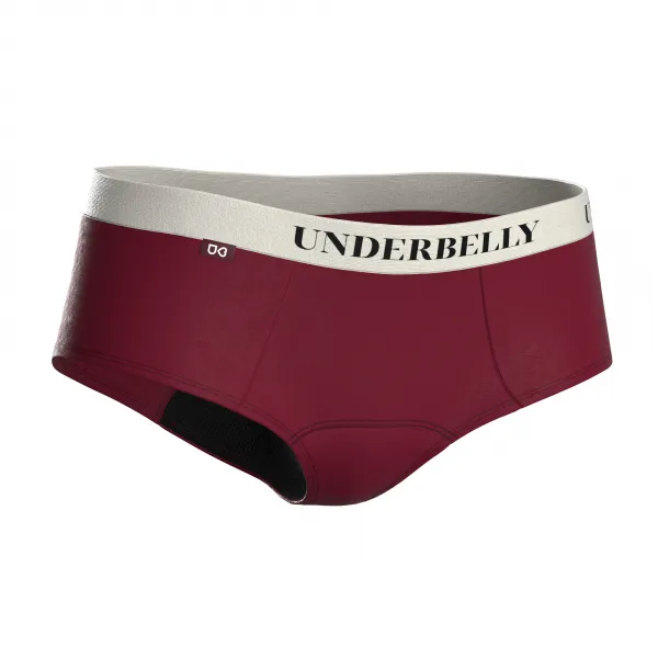 Menštruačné nohavičky Underbelly Lowee červené (LOWEE-BO-BI-1-PAD) M