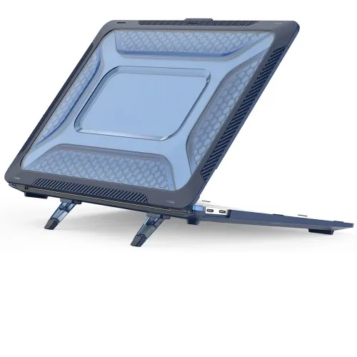 ENKAY RUGGED Ochranný set pre Apple Macbook Air 13 A2179 / A2337 modrý