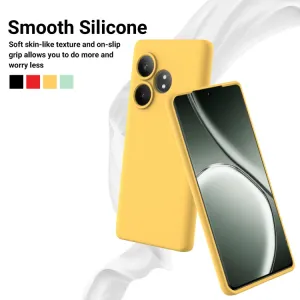 RUBBER Ochranný obal pre Realme GT 6 / Realme GT 6T žltý