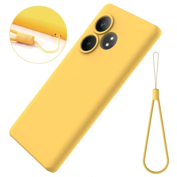 RUBBER Ochranný obal pre Realme GT 6 / Realme GT 6T žltý