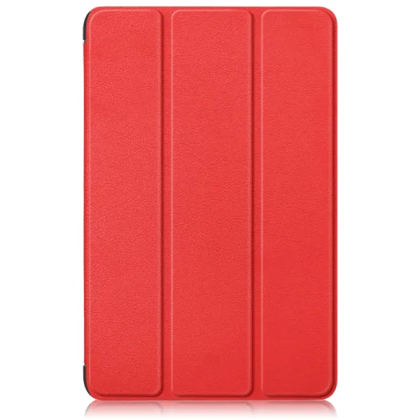 LEATHER Zaklápací kryt pre Lenovo Tab M10 5G červený