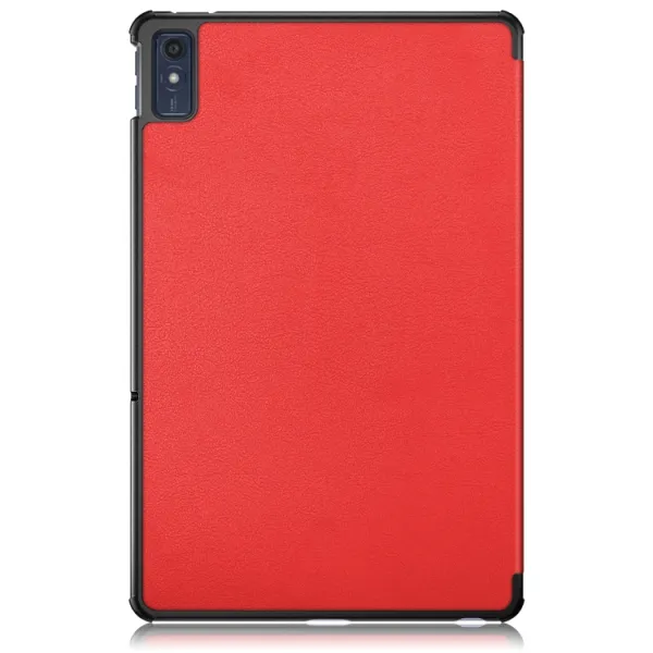 LEATHER Zaklápací kryt pre Lenovo Tab M10 5G červený