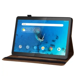 ART BUTTERFLY Zaklápacie puzdro Lenovo Tab M10 Plus 3. generácia hnedé