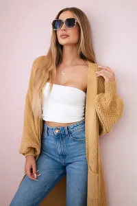 Legínovo Dlhý kardigán tmavofialový Farba: Modrá, Veľkosť: UNI