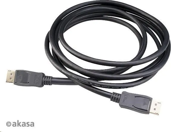 Kábel AKASA DisplayPort na DisplayPort 8K@60Hz, v1.4, 3m
