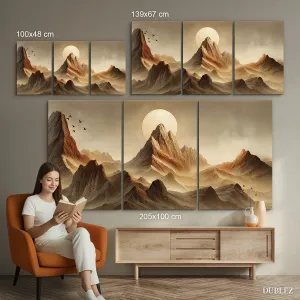 Moderný 3-dielny obraz - Hory
