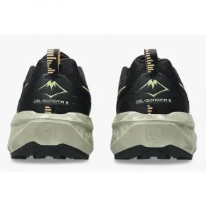 Pánska bežecká trailová obuv ASICS Gel Sonoma 8 M black lime green