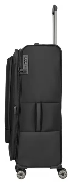Veľký textilný kufor na kolieskach Travelite Crosslite XL Black