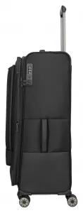 Veľký textilný kufor na kolieskach Travelite Crosslite XL Black