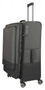 Veľký textilný kufor na kolieskach Travelite Crosslite XL Dark Olive