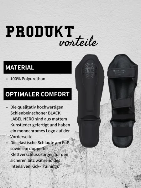 Lonsdale Artificial leather shin guards (1 pair)