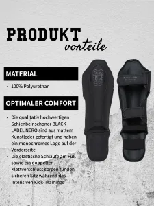 Lonsdale Artificial leather shin guards (1 pair)
