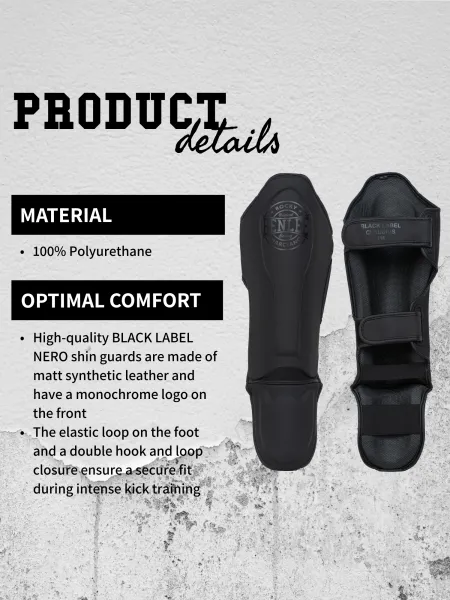 Lonsdale Artificial leather shin guards (1 pair)
