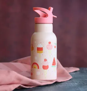 A Little Lovely Company - antikorová fľaša na pitie, 350 ml - zmrzlina