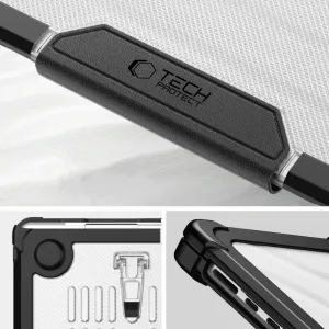 Tech-Protect Smartshell Pro kryt na MacBook Air 15 M2 / M3 / M4 / 2023-2025, čierny/priesvitný