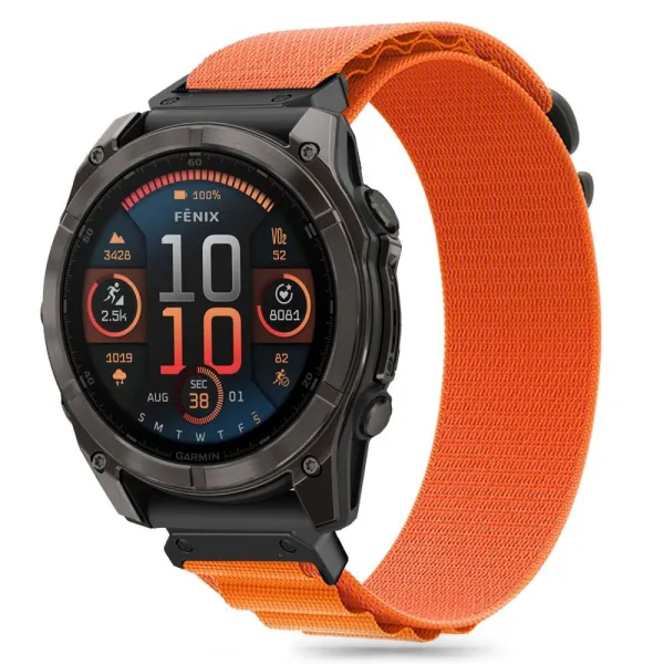 Tech-Protect Nylon Pro remienok na Garmin Fenix 5x / 5x Plus / 6x / 6x Pro / 7x / 8 51mm, orange