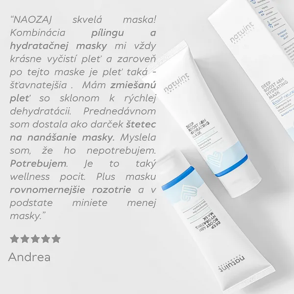 Natuint cosmetics - Hydratačná maska s dlhotrvajúcim účinkom