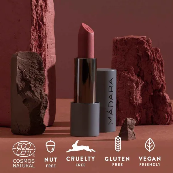 MÁDARA VELVET WEAR Matný krémovy rúž Warm Nude 3.8g
