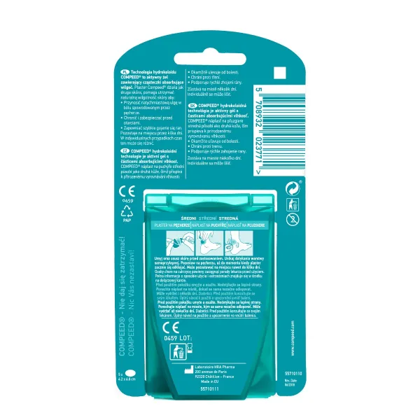 Compeed náplasť na pľuzgiere stredná 5 ks