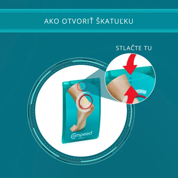 Compeed náplasť na pľuzgiere stredná 5 ks