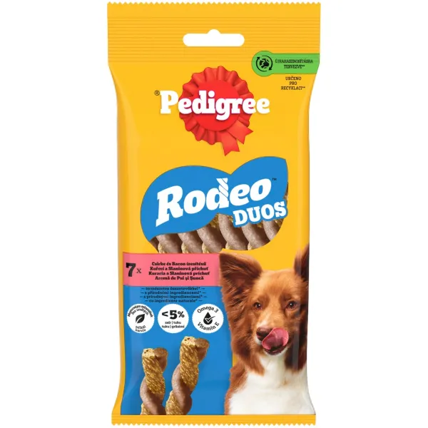 PEDIGREE pochúťka Rodeo Duo s Kuracím a slaninou 123g