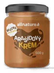 Allnature Arašidový krém s mliečnou čokoládou 500 g