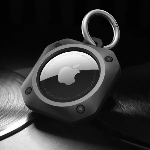 Tech-Protect Rough Pro kryt na Apple AirTag, čierny