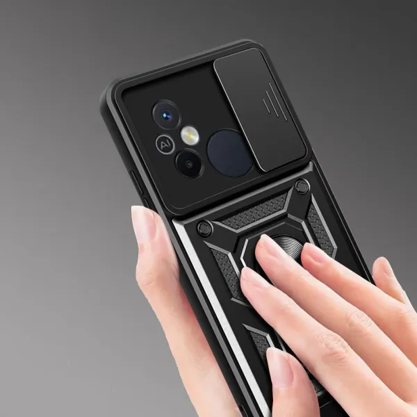 Tech-Protect Camshield kryt na Xiaomi Redmi 12C, čierny