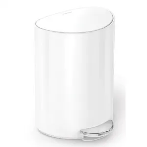 Simplehuman pedálový odpadkový kôš 6 l biela oceľ SHCW2108
