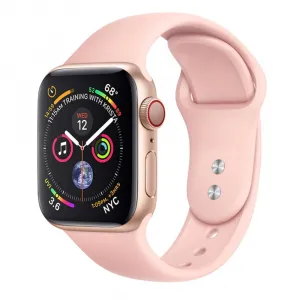 BStrap Soft Silicone remienok na Apple Watch 38/40/41mm, Pink Sand (SAP008C07)