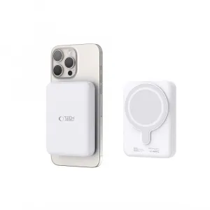 Tech-Protect PB11 LifeMag MagSafe Power Bank 10000mAh, biele