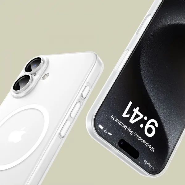 Tech-Protect MagSlime MagSafe kryt na iPhone 15 Pro, biely