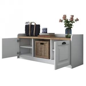 Skrinka na topánky / Botník P2 - 1808 - Walnut