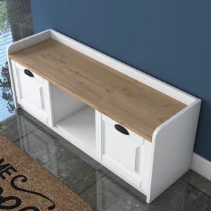 Skrinka na topánky / Botník P2 - 1808 - Walnut