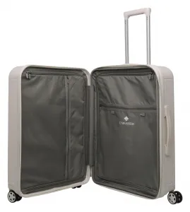 Stredný škrupinový kufor Travelite Panello M Ivory