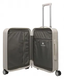 Malý škrupinový kufor Travelite Panello S Ivory