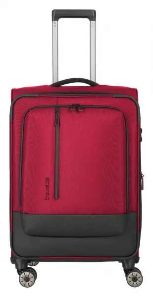 Stredný kufor na kolieskach Travelite Crosslite 5.0 M Red