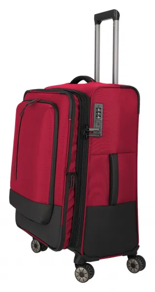 Stredný kufor na kolieskach Travelite Crosslite 5.0 M Red