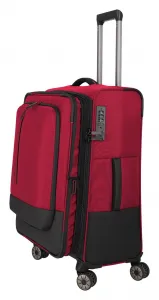 Stredný kufor na kolieskach Travelite Crosslite 5.0 M Red
