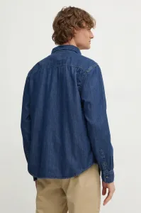 Rifľová košeľa Calvin Klein Jeans pánska, regular, s klasickým golierom, J30J327022