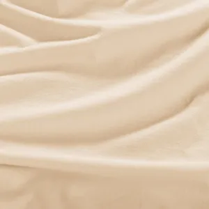 Napínacia plachta na posteľ jersey s elastanom kávová