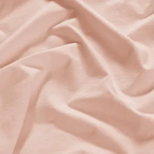 Napínacia plachta na posteľ jersey s elastanom púdrová