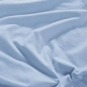 Napínacia plachta na posteľ jersey s elastanom modrá