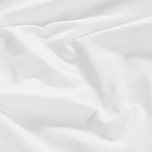 Napínacia plachta na posteľ jersey s elastanom biela
