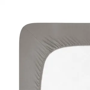Napínacia plachta na posteľ jersey s elastanom antracitová