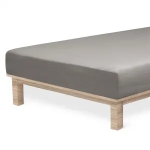 Napínacia plachta na posteľ jersey s elastanom antracitová