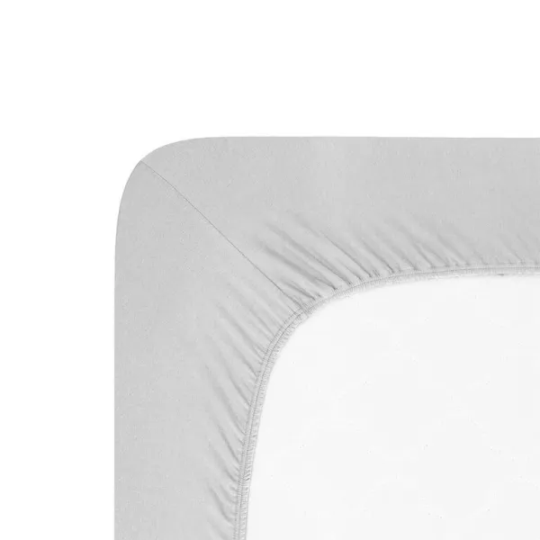 Napínacia plachta na posteľ jersey s elastanom šedá