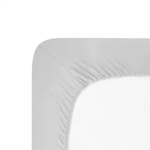 Napínacia plachta na posteľ jersey s elastanom šedá