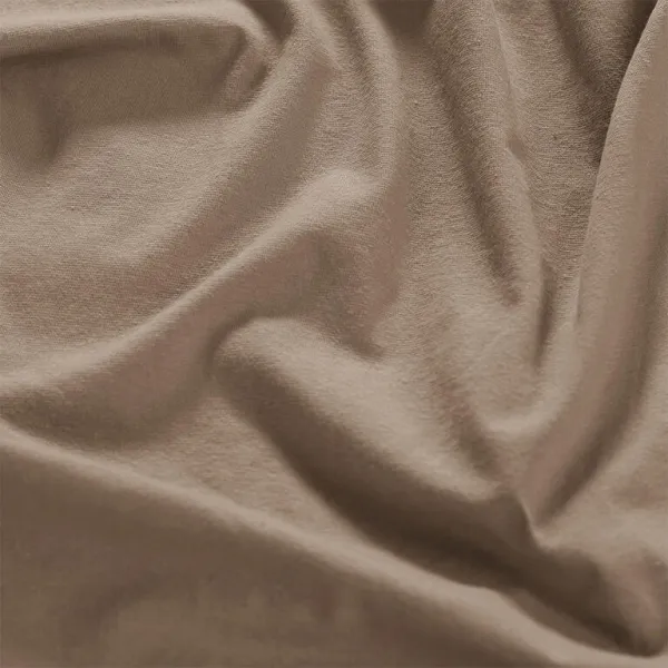 Napínacia plachta na posteľ jersey s elastanom orechová